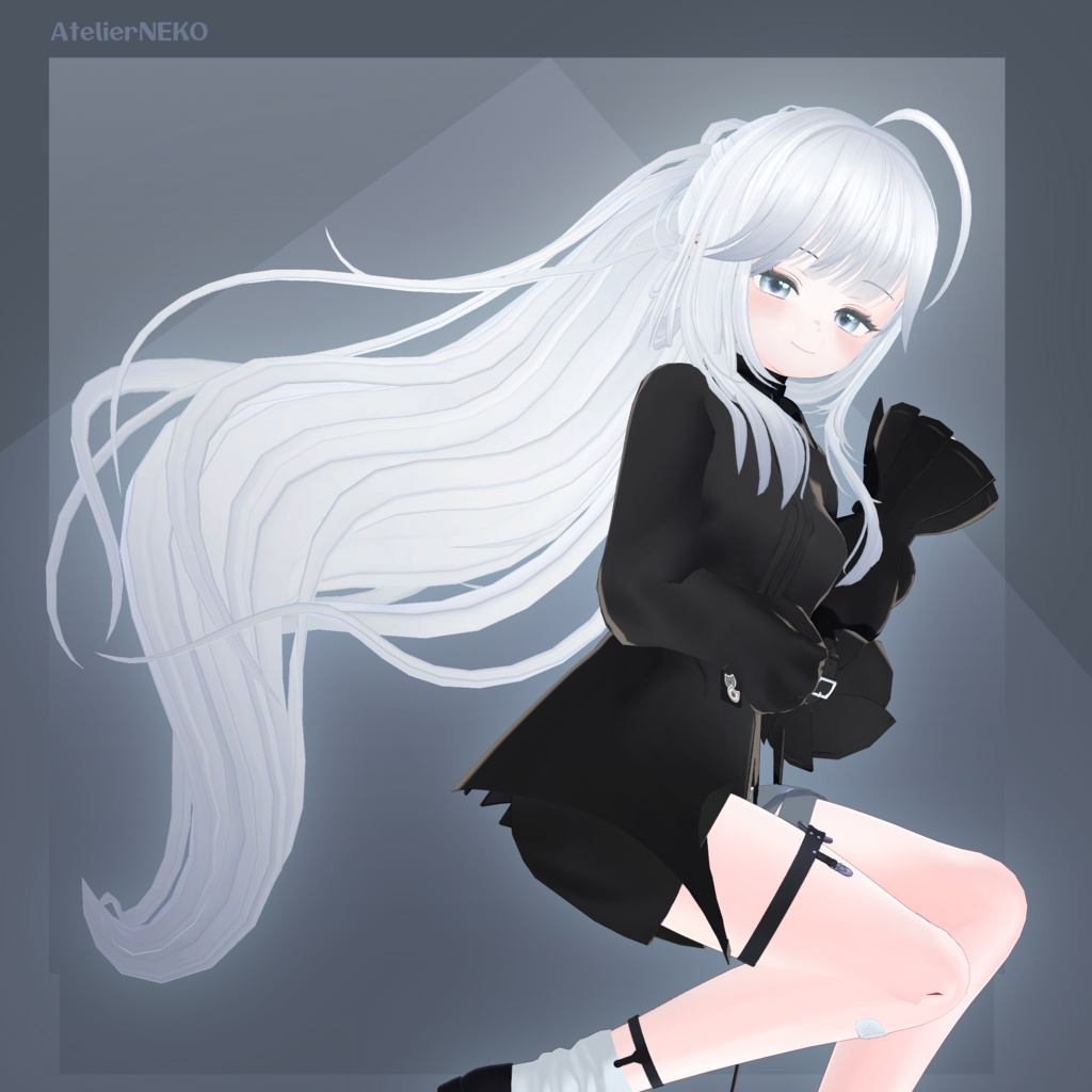 WavyPonyTail ウェーブポニーテール 【VRCHair】