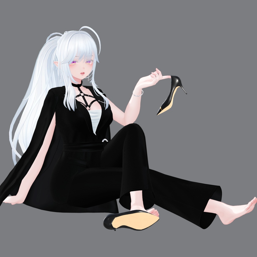 WavyPonyTail ウェーブポニーテール 【VRCHair】