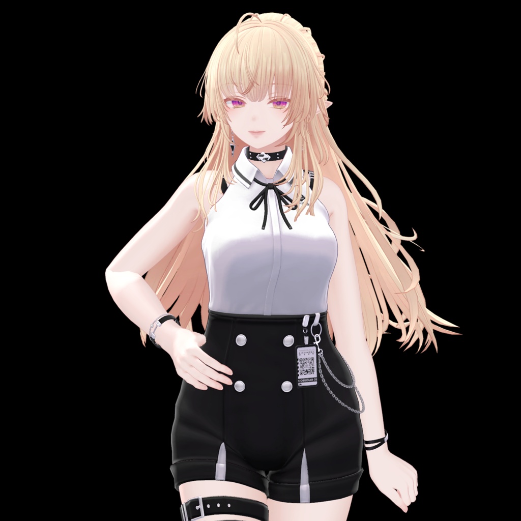 HalfUpHair ハーフアップ 【VRCHair】