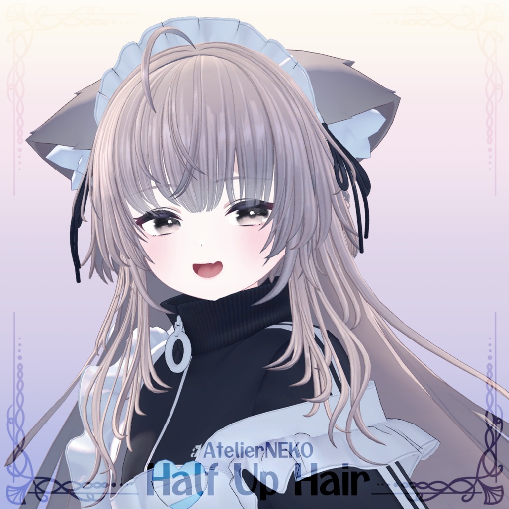 HalfUpHair ハーフアップ 【VRCHair】