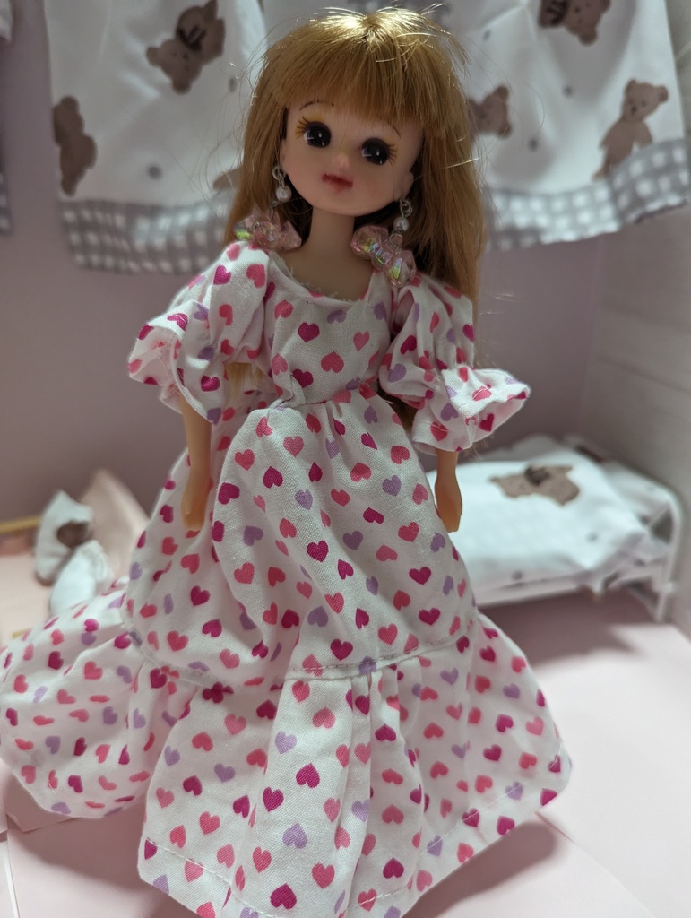 リカちゃんハートフリルキャンディドレス