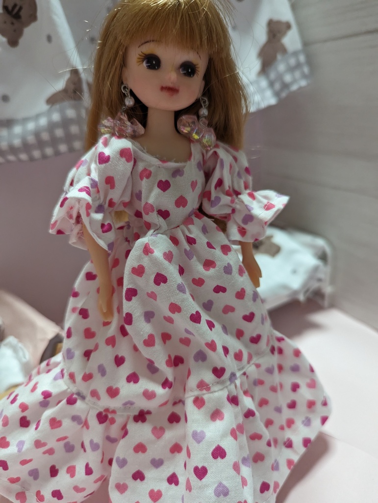 リカちゃんハートフリルキャンディドレス