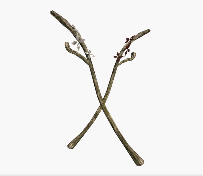 3Dモデル「廃れた世界の杖セット0」