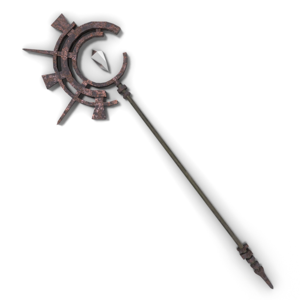 3Dモデル「廃れた世界の杖セット0」