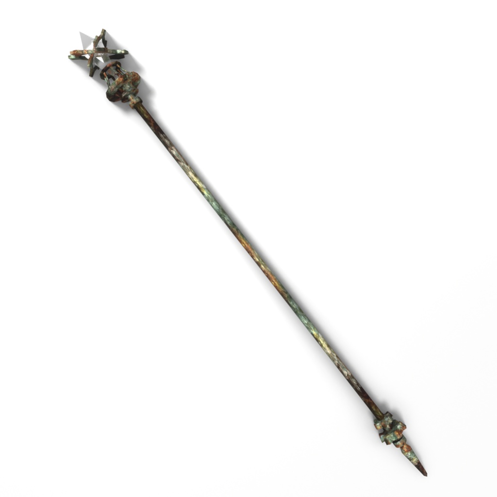 3Dモデル「廃れた世界の杖セット0」