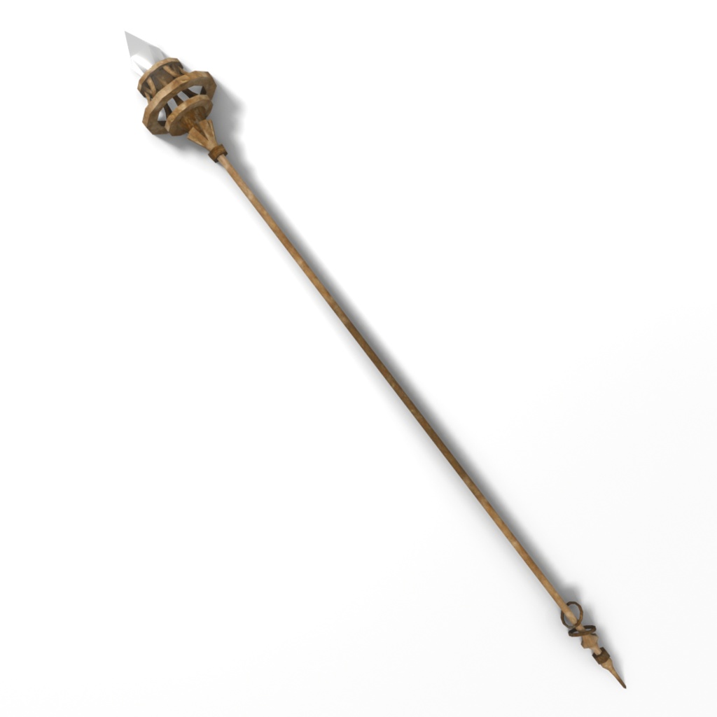 3Dモデル「廃れた世界の杖セット0」