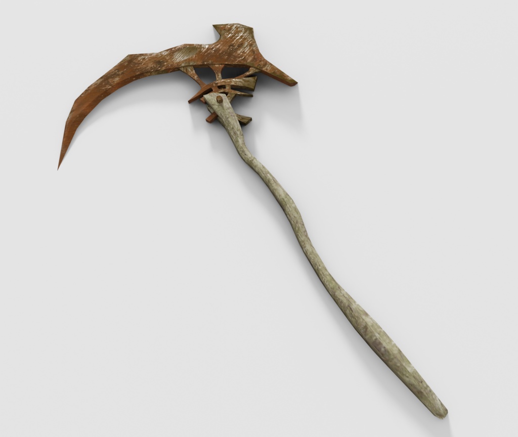 3Dモデル「廃れた世界の大鎌セット0」
