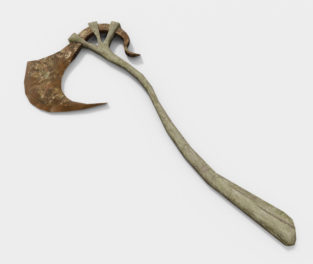 3Dモデル「廃れた世界の大鎌セット0」