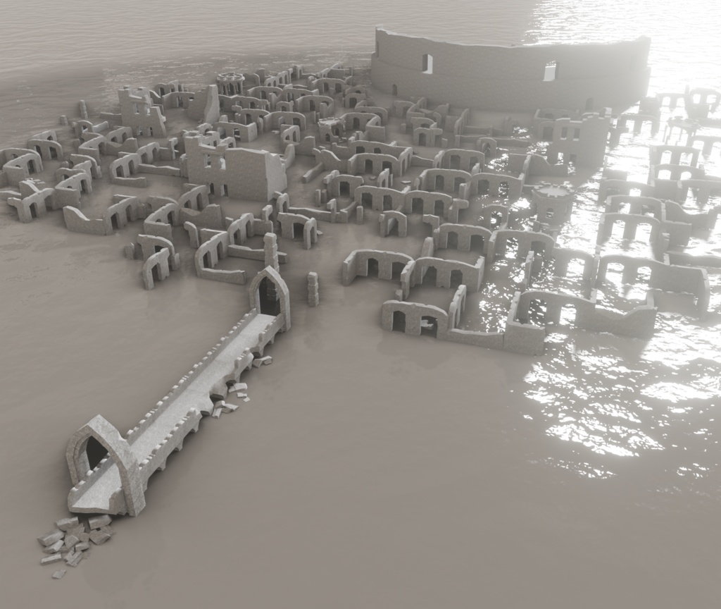 3Dモデル「廃れた世界の資材セット3」