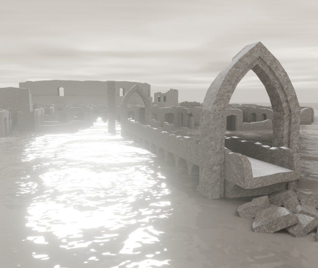 3Dモデル「廃れた世界の資材セット3」