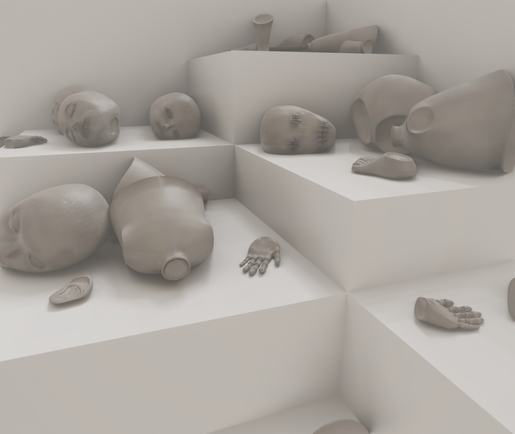 3Dモデル「人形の身体詰め合わせ0」