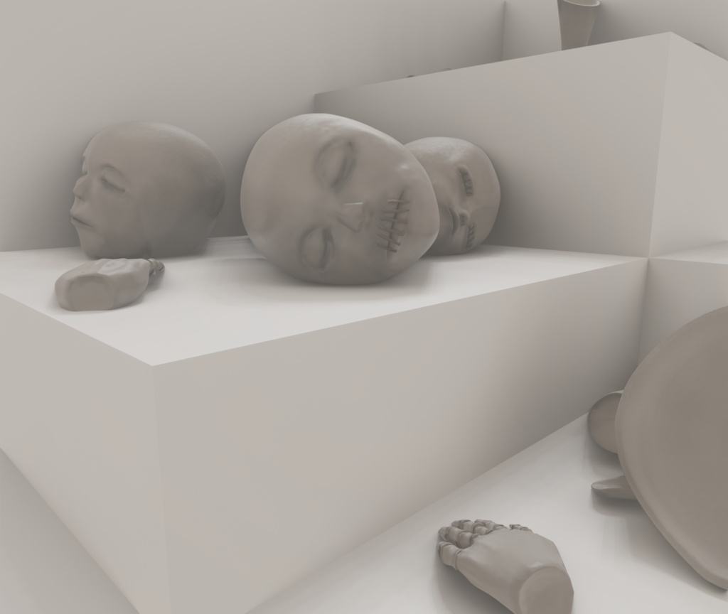 3Dモデル「人形の身体詰め合わせ0」