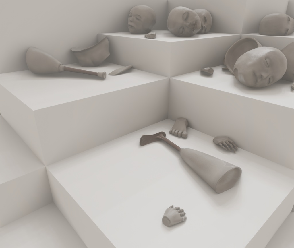 3Dモデル「人形の身体詰め合わせ0」