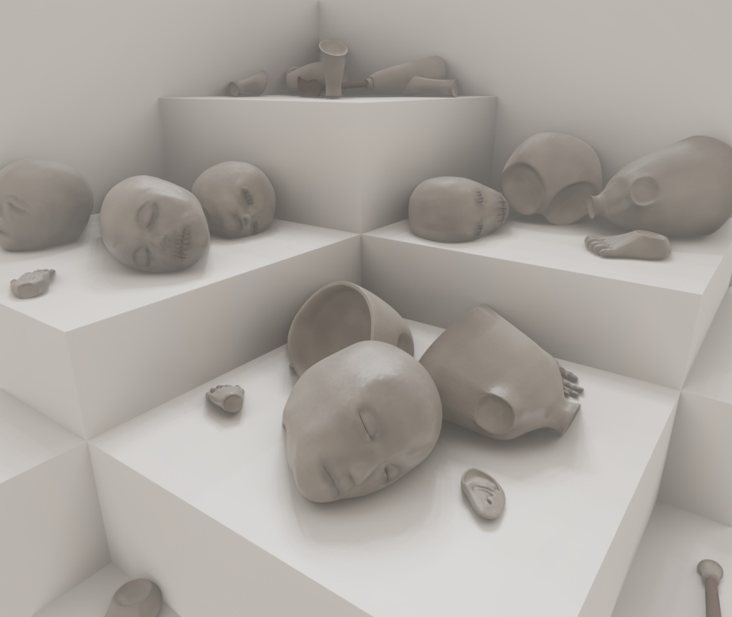 3Dモデル「人形の身体詰め合わせ0」