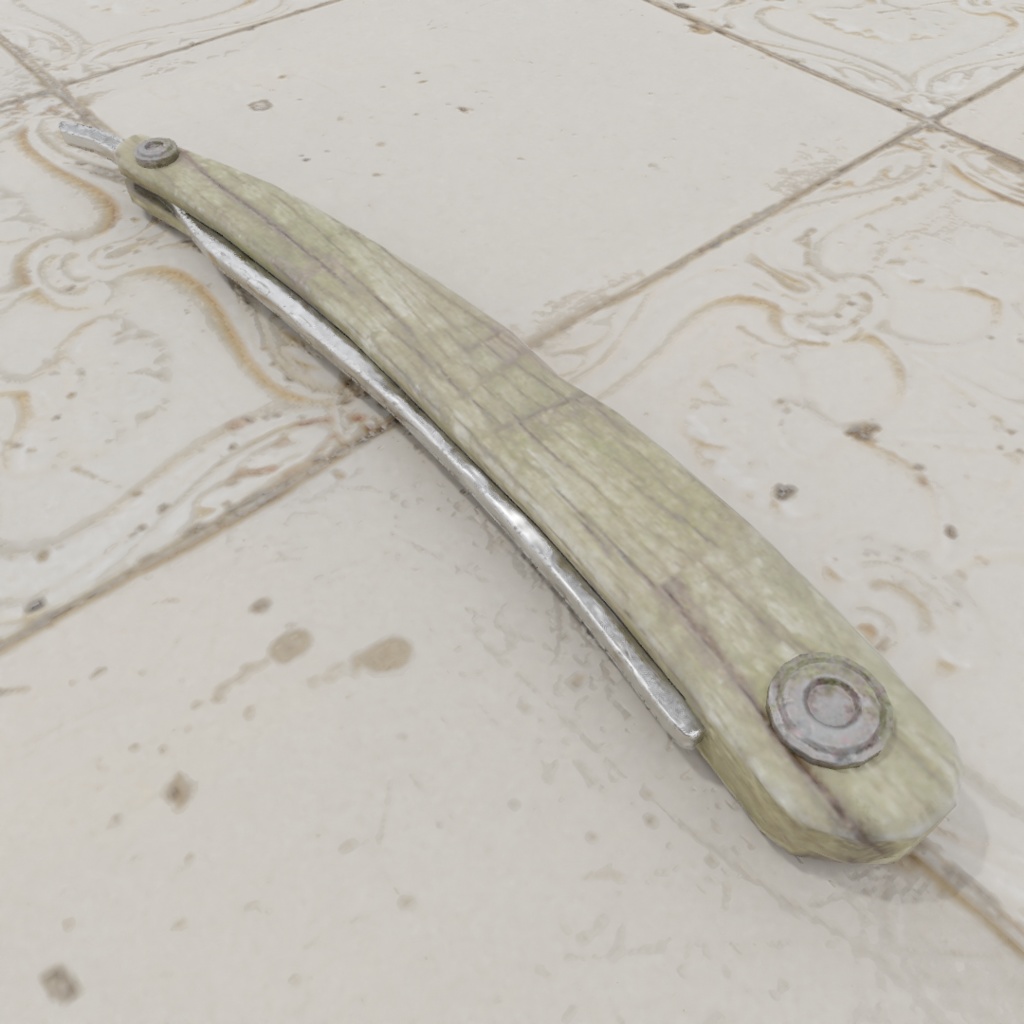 3Dモデル「剃刀1」