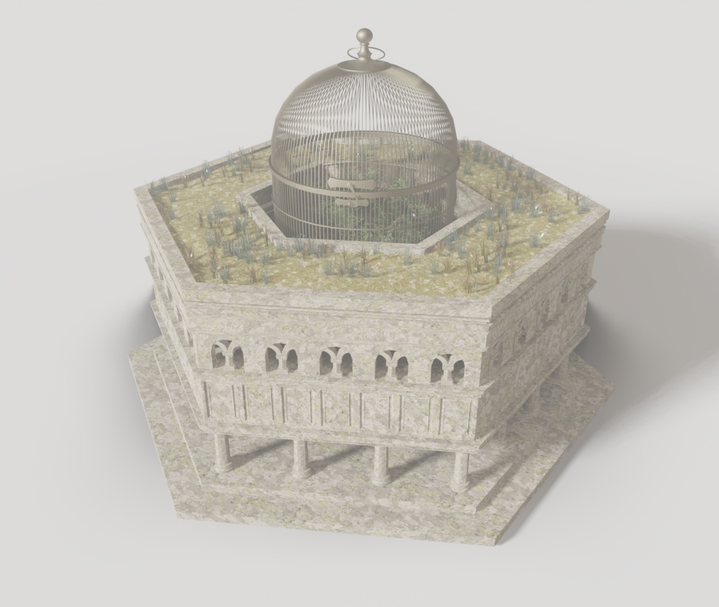 3Dモデル「箱庭0」