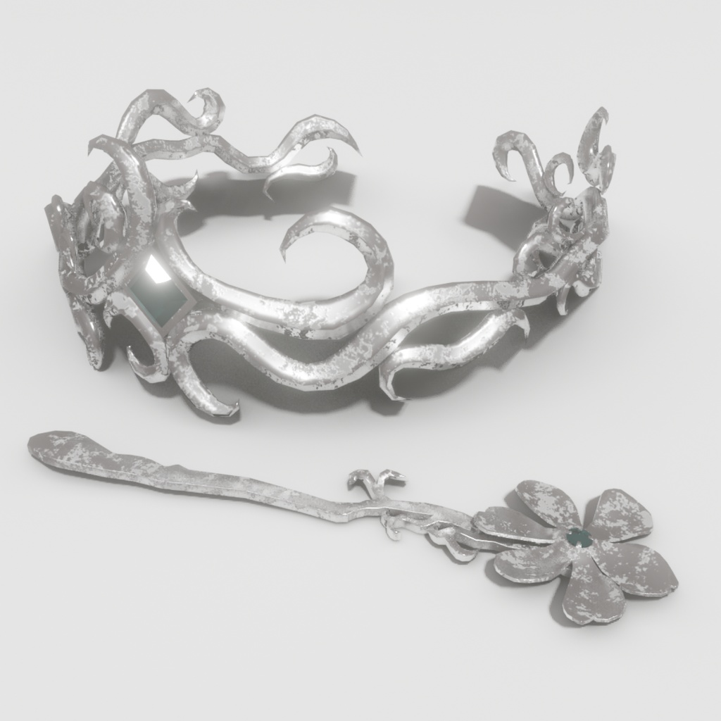 3Dモデル「廃れた世界の装飾品セット1」