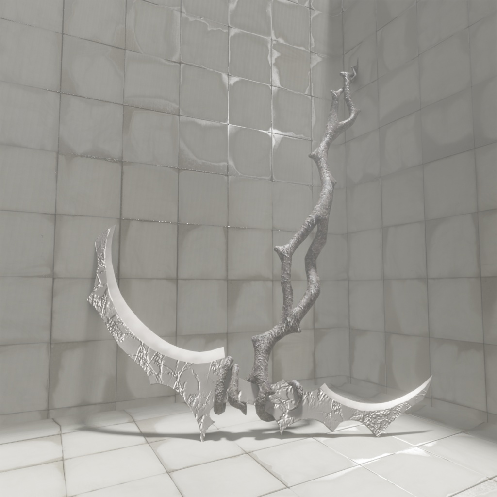 3Dモデル「廃れた世界の大鎌セット1」