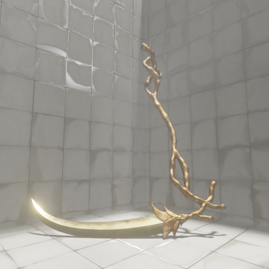 3Dモデル「廃れた世界の大鎌セット1」