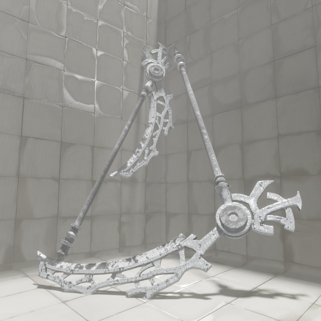 3Dモデル「廃れた世界の大鎌セット1」