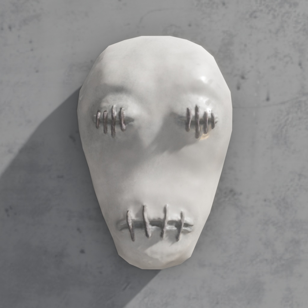 3Dモデル「奇妙な仮面の詰め合わせ0」