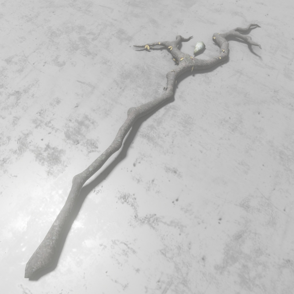 3Dモデル「廃れた世界の杖セット1」