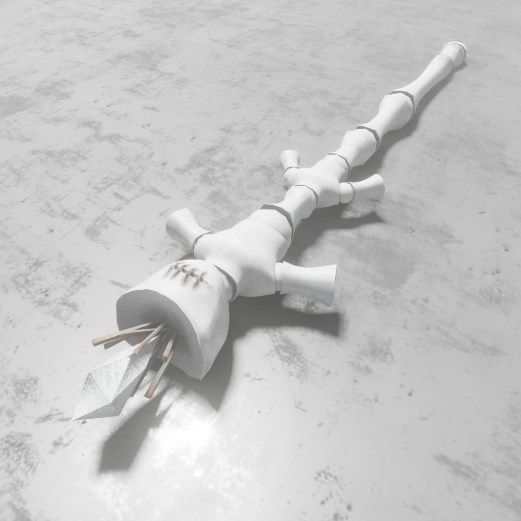 3Dモデル「廃れた世界の杖セット1」