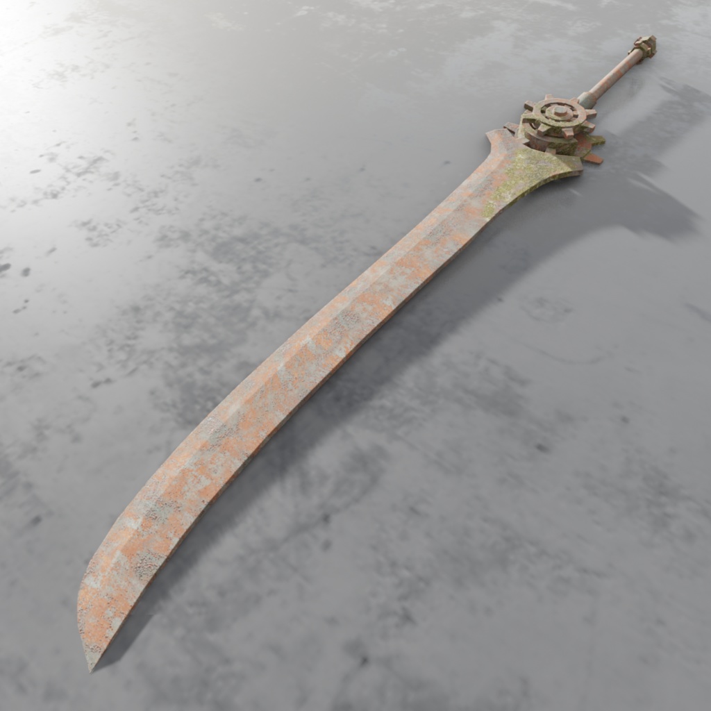 3Dモデル「廃れた世界の刀剣セット1」