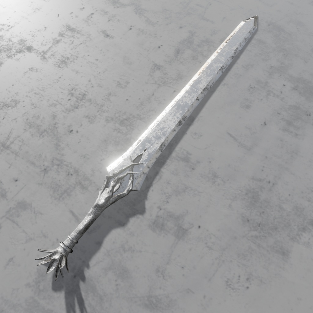 3Dモデル「廃れた世界の刀剣セット1」