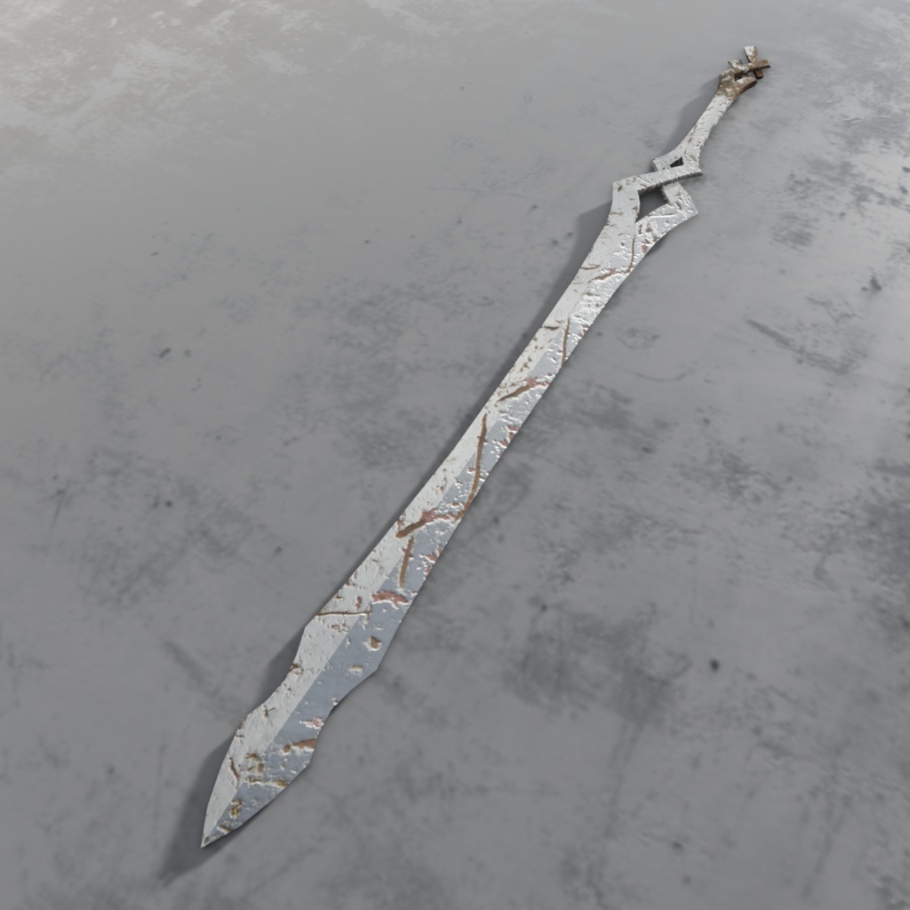 3Dモデル「廃れた世界の刀剣セット1」