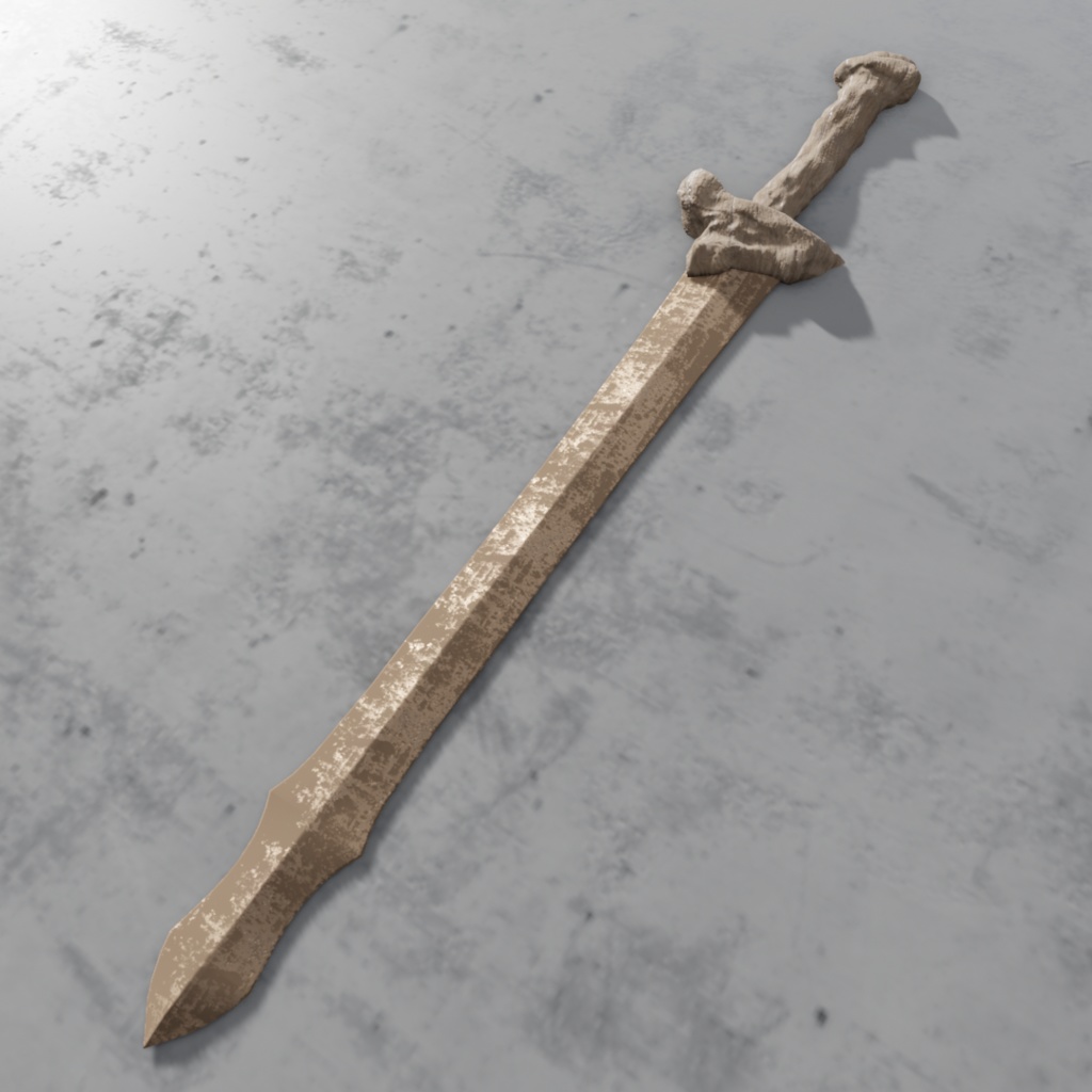 3Dモデル「廃れた世界の刀剣セット1」