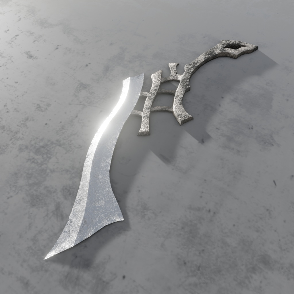 3Dモデル「廃れた世界の刀剣セット1」