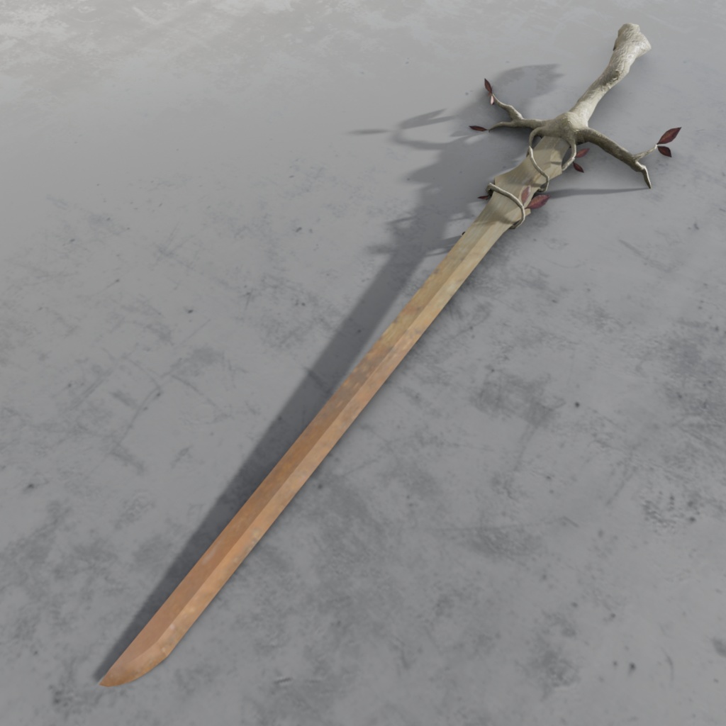 3Dモデル「廃れた世界の刀剣セット1」