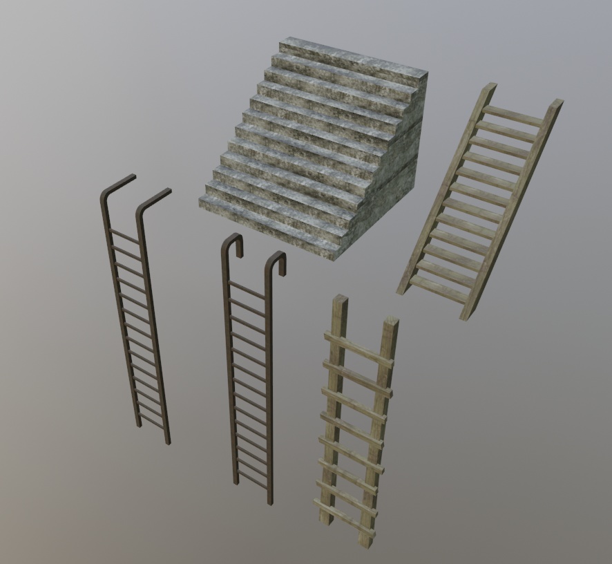 3Dモデル「廃れた世界の資材セット4」