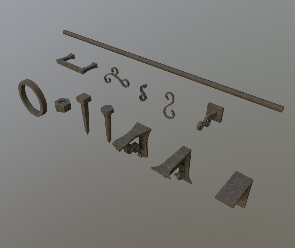 3Dモデル「廃れた世界の資材セット4」