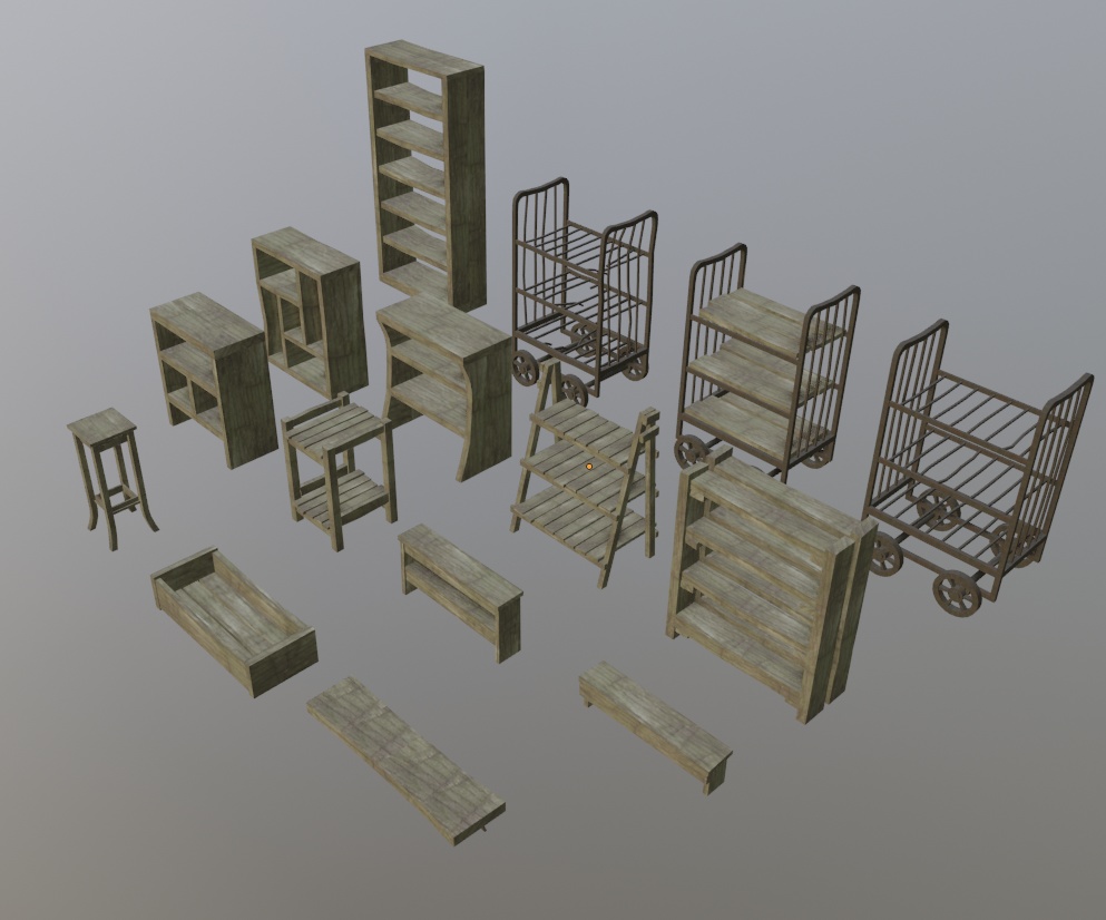 3Dモデル「廃れた世界の資材セット4」