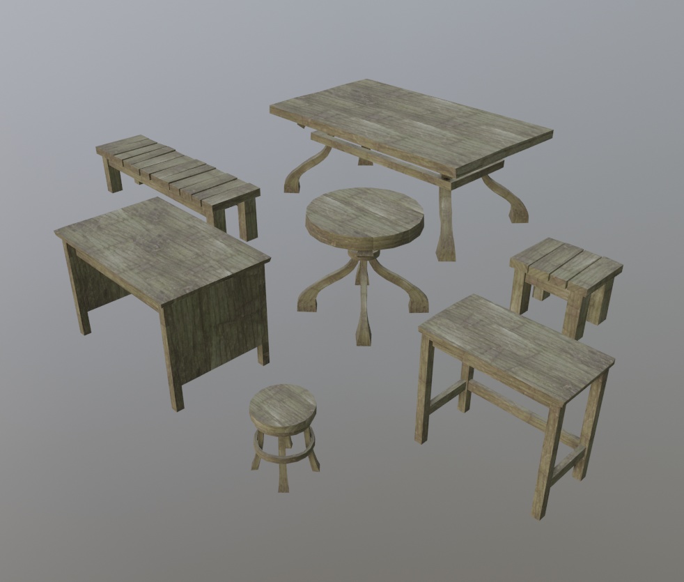 3Dモデル「廃れた世界の資材セット4」