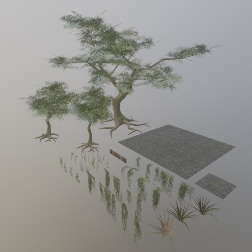 3Dモデル「箱庭3」