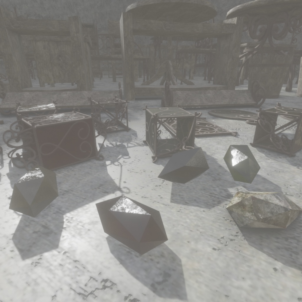 3Dモデル「廃れた世界の家具セット1」