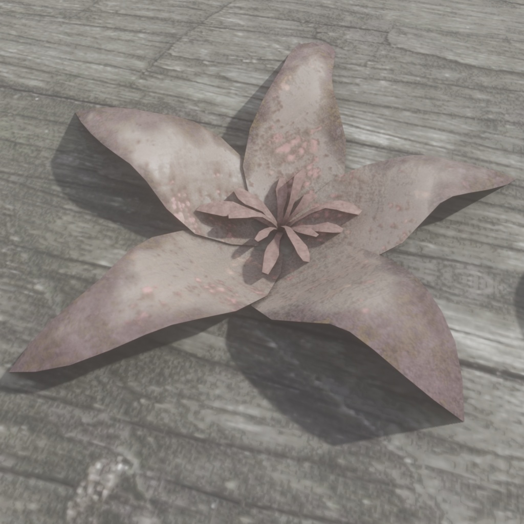 3Dモデル「廃れた世界の花飾りセット2」