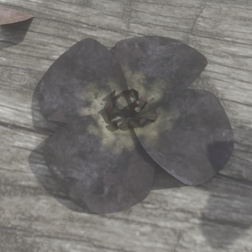 3Dモデル「廃れた世界の花飾りセット2」