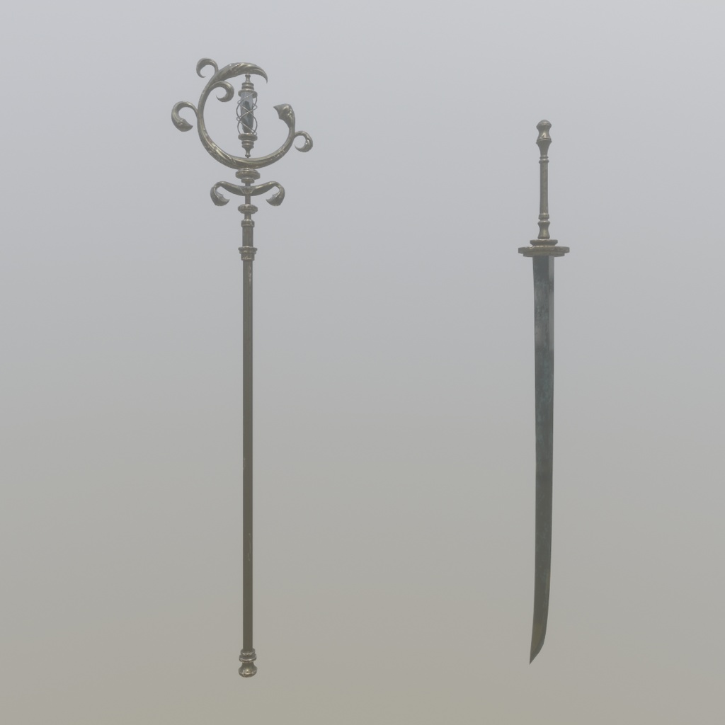 3Dモデル「廃れた世界の武器セット2」