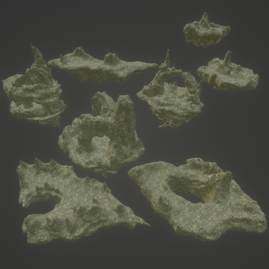 3Dモデル「廃れた世界の資材セット6」