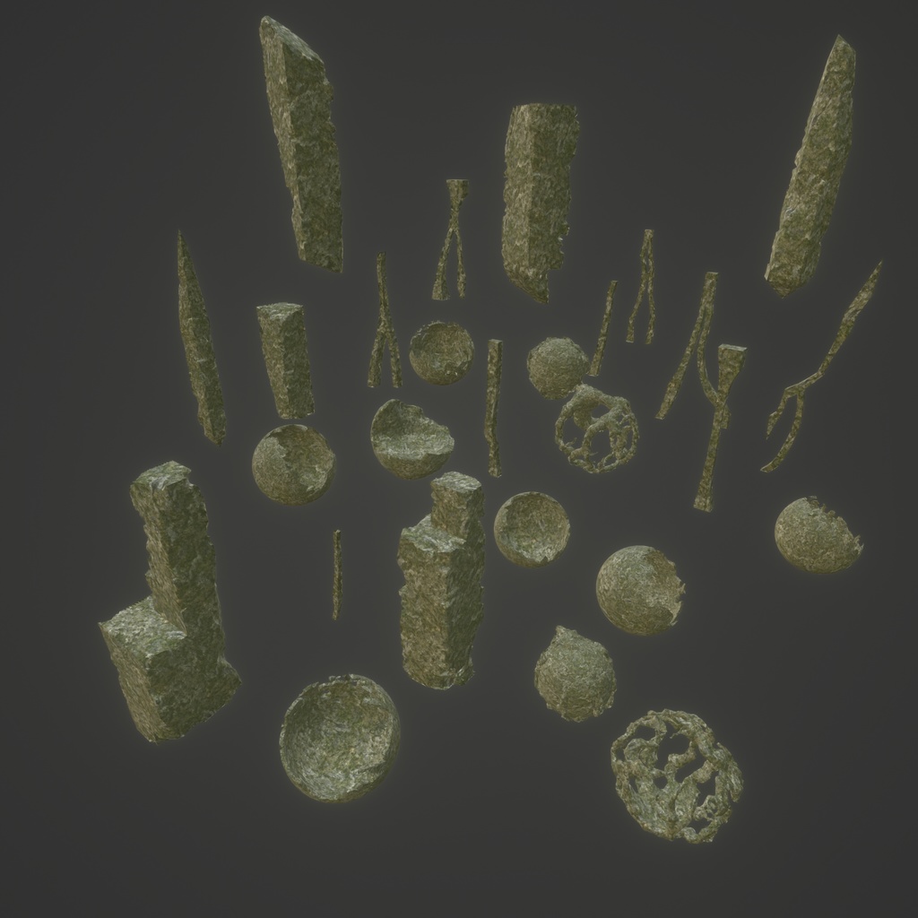 3Dモデル「廃れた世界の資材セット6」