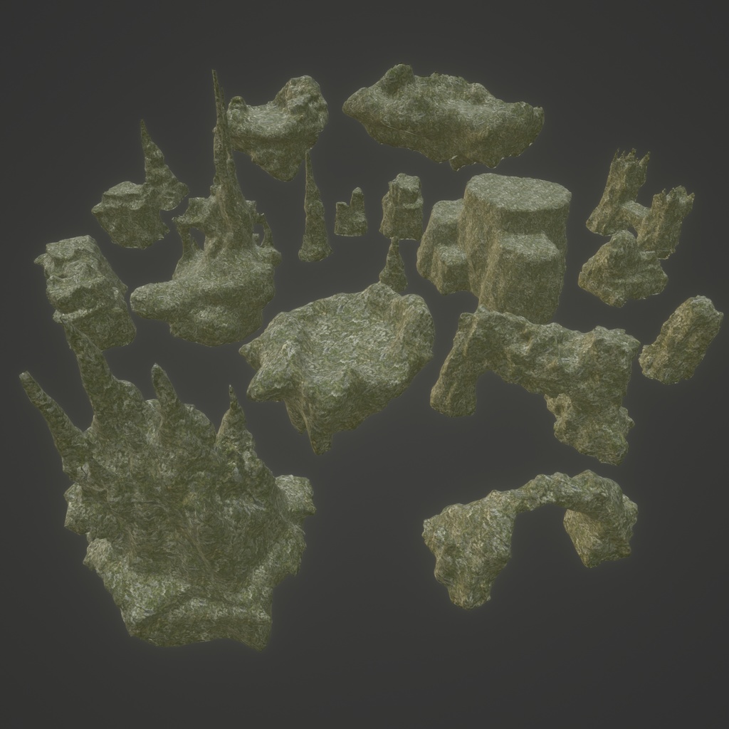 3Dモデル「廃れた世界の資材セット6」