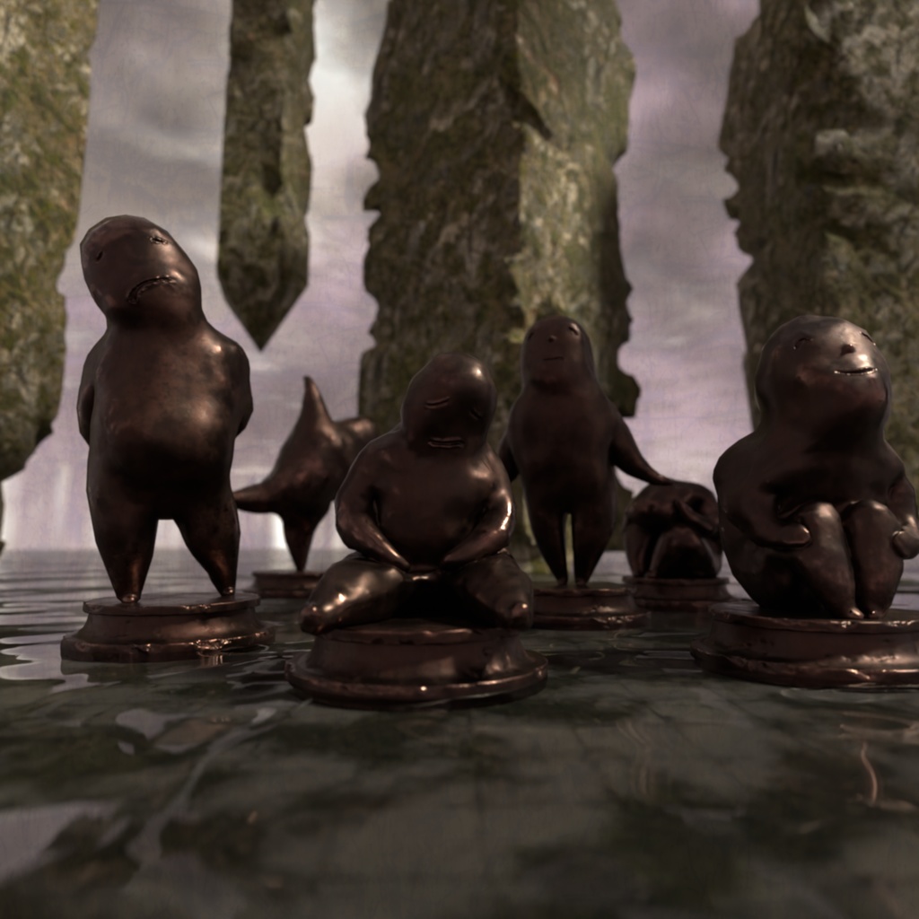 3Dモデル「奇妙な駒セット0」