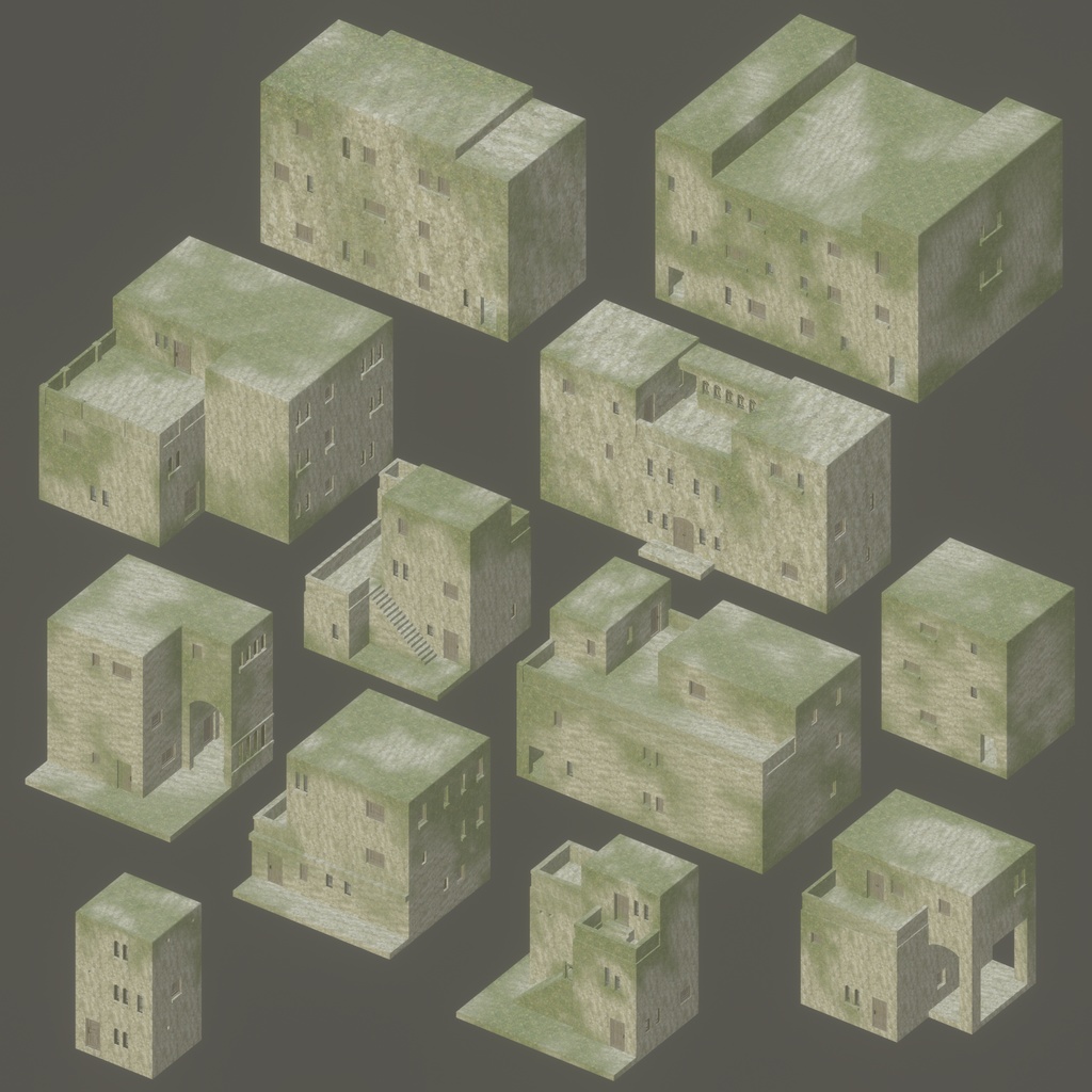 3Dモデル「廃れた世界の資材セット7」