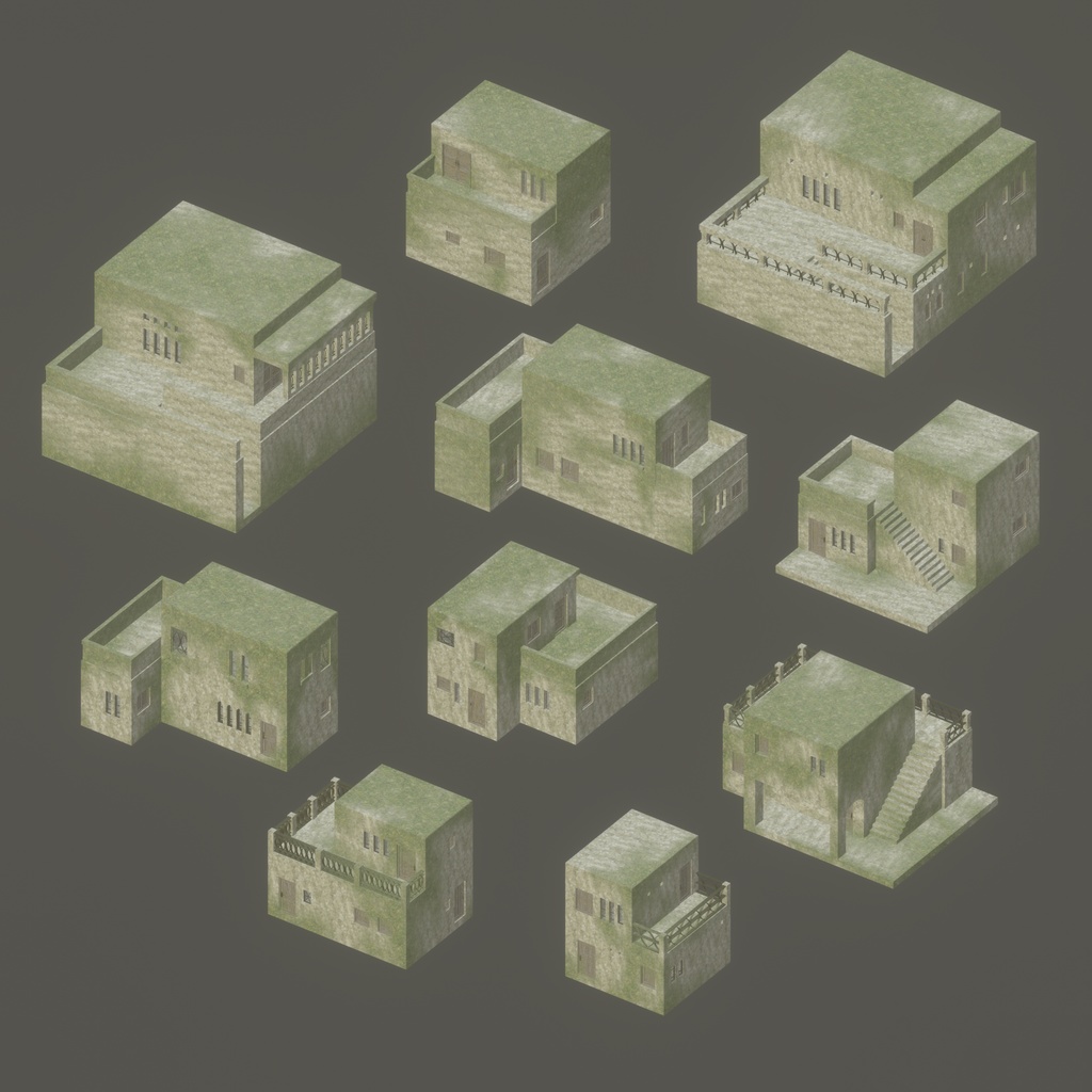 3Dモデル「廃れた世界の資材セット7」