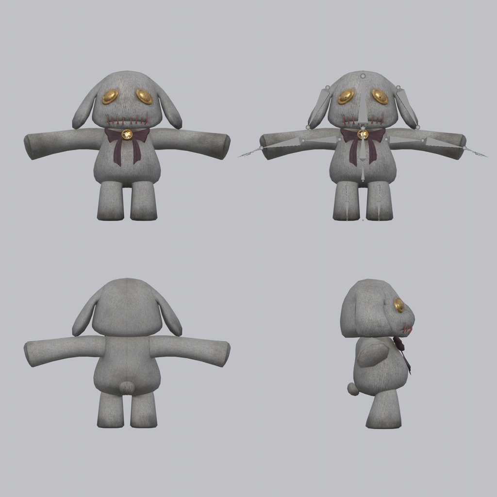 3Dモデル「誰かのぬいぐるみ0」