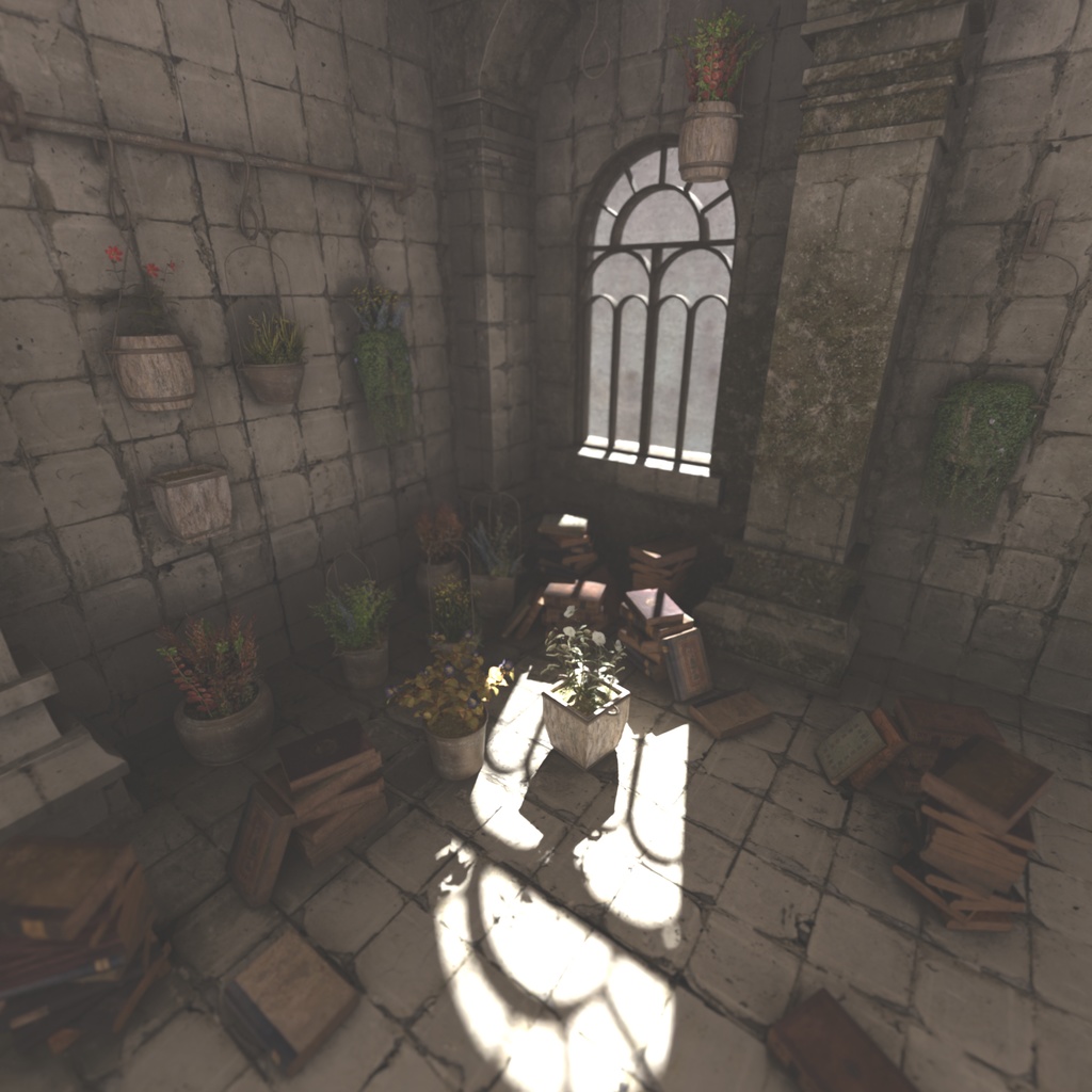 3Dモデル「薄汚れた鉢植えセット0」